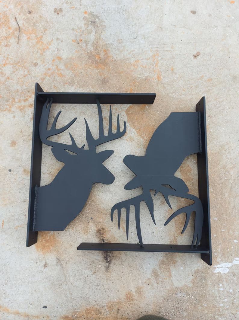 Deer & eagle shelf brackets