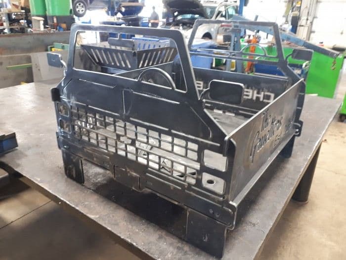 Square-Body Truck Fire Pit
