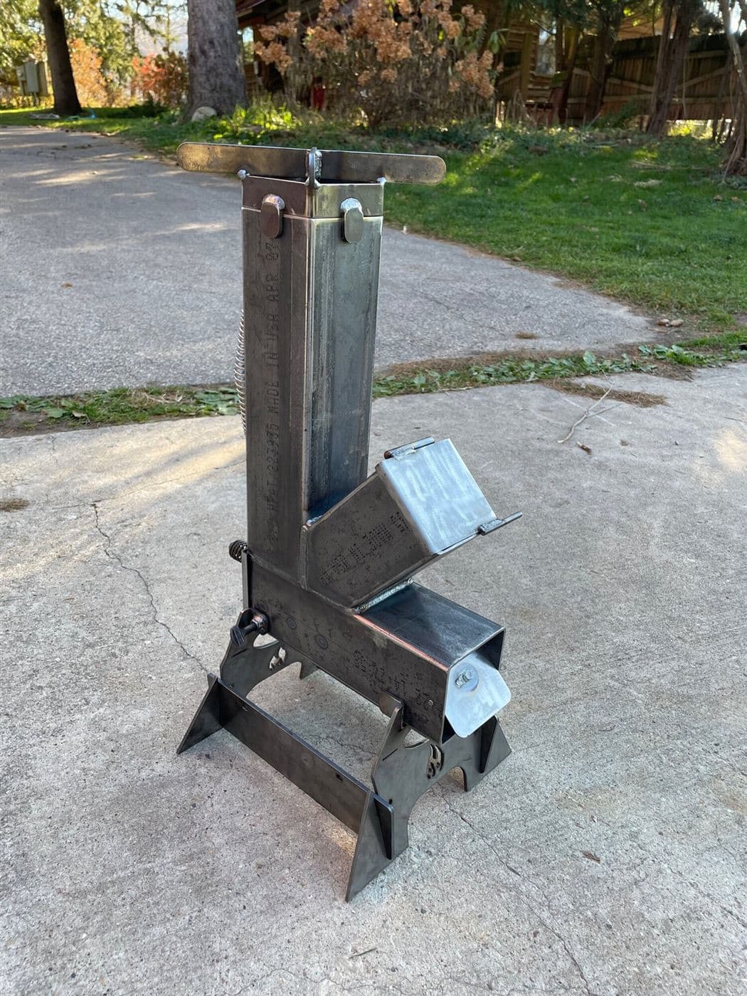 Plasma-Cut Rocket Stove